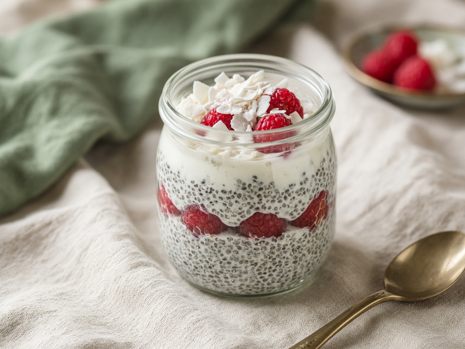 Coconut chia jar